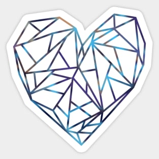 Geometric Heart Sticker